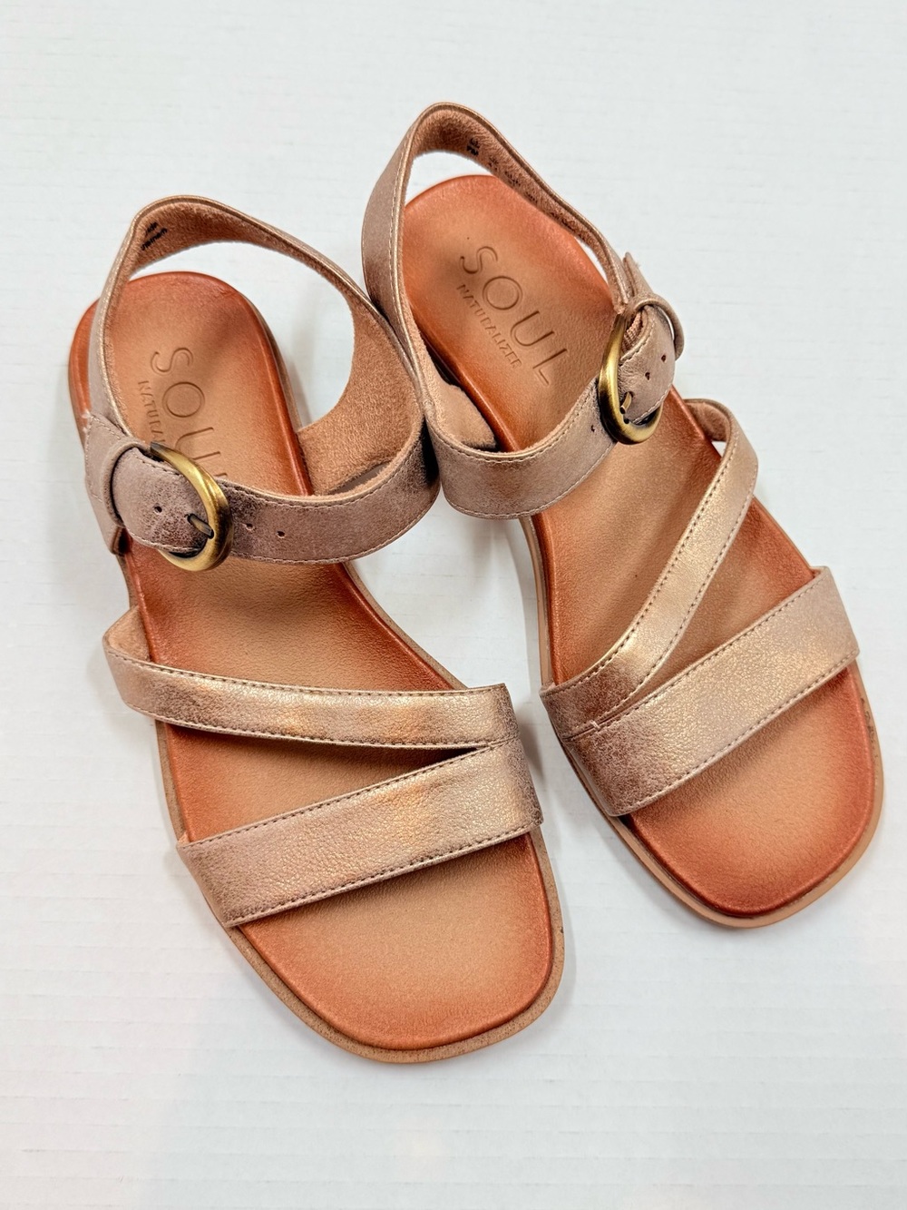 Soul Naturalizer Jayvee Women's Strappy Sandals Color Soft Bronze US7 New